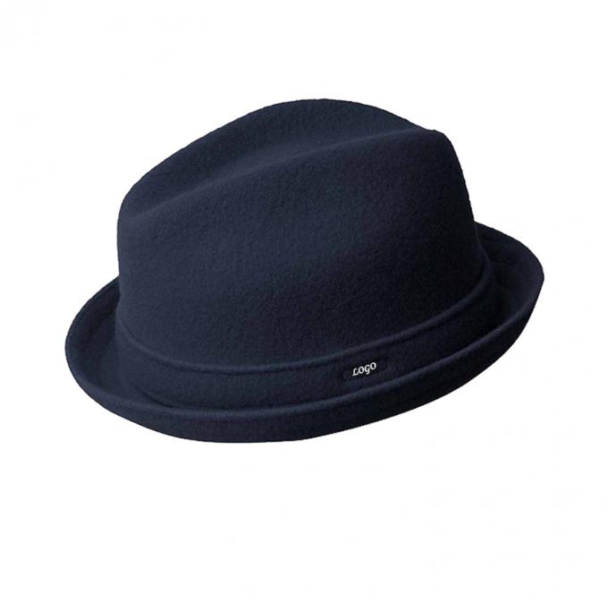 O chapéu de Fedora do jogador de lãs, lã do falso do chapéu do jazz sentiu o fedora para o homem