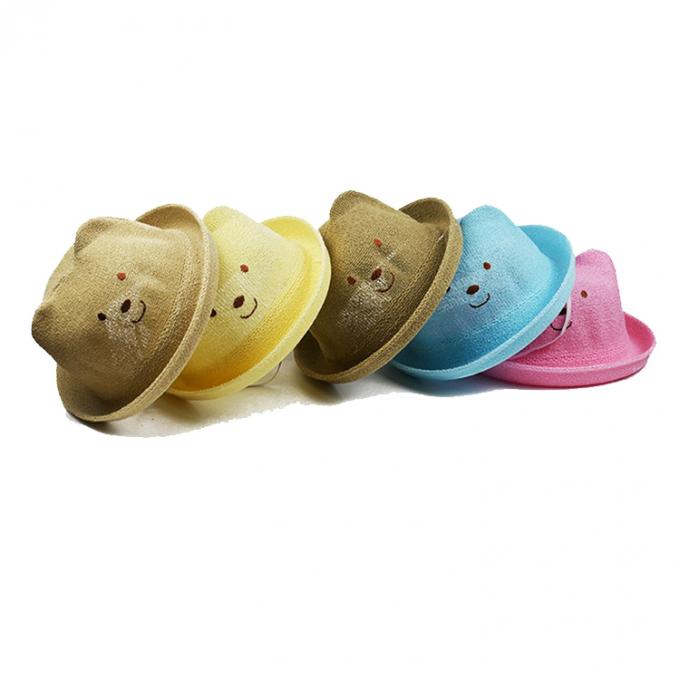  A versão coreana das crianças das orelhas de gato do chapéu do verão da criança do urso
