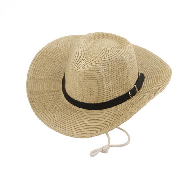 Do vaqueiro de palha do chapéu do verão chapéu 2019 de vaqueiro com os tampões bordados do logotipo