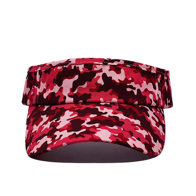Chapéus ajustáveis de Sun da bola da sarja do algodão do tampão da viseira de Sun dos esportes de Velcro da segurança para mulheres dos homens