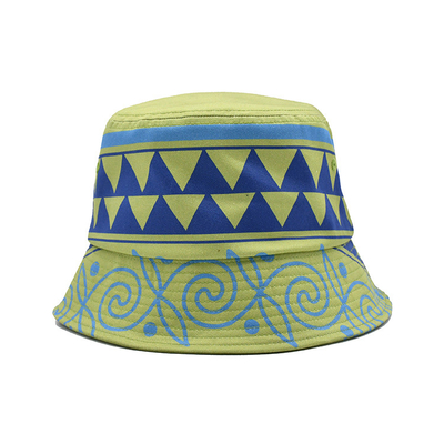 Larga borda Mulheres Chapéu de balde de pescador de um lado Impermeável Logotipo impresso digital personalizado