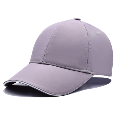 Chapéu de beisebol em branco de seis painéis com poliéster de coroa média 4 cores de tecido correspondentes