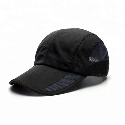 4 chapéus do golfe do verão do painel, OEM preto/ODM dos chapéus do golfe da malha disponível