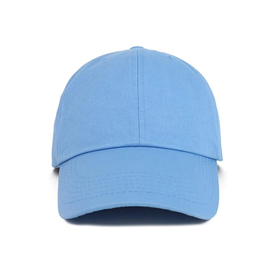 Cor azul do OEM nenhuns Logo Cotton Fabric Baseball Cap