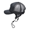 Poliéster preto Mesh Back Embroidered Custom Logo do chapéu do camionista do esporte de 5 painéis