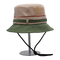 Corda ajustável da forma que pesca o chapéu 100% da cubeta do poliéster do costume do chapéu de Sun