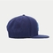 Os chapéus lisos personalizados do Snapback da borda agarram para abotoar a toalha ajustável dos azuis marinhos bordada