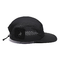 Chapéu de campista de 5 painéis com faixa de suor de malha esportiva e painel de corte a laser em forma de aba plana
