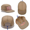 Chapéu de acampamento unissex com 5 painéis aba plana tamanho único logotipo personalizado