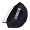 Black 6 Panel Snapback Hat Construção estruturada Logotipo de remendo de borracha personalizado Atrás 4 Painéis de buracos a laser