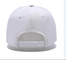 Flat Curve Peak Style 5 Panel Baseball Cap com logotipo de bordado 3D Sweatband de algodão