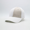 Chapéu de uso diário unisex com visor curvo logotipo bordado chapéus de beisebol de tecido de contraste e fecho traseiro de metal