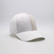 Chapéu de uso diário unisex com visor curvo logotipo bordado chapéus de beisebol de tecido de contraste e fecho traseiro de metal