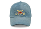 O bordado personalizado dos desenhos animados lavou o chapéu adulto do boné de beisebol do algodão da tela