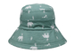 Chapéu verde Eco confortável da cubeta do pescador do para-sol do bloco de Sun amigável