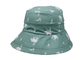 Chapéu verde Eco confortável da cubeta do pescador do para-sol do bloco de Sun amigável