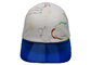 Impressão branca dos desenhos animados dos chapéus do paizinho dos esportes do plutônio e borda transparente ajustáveis para unisex