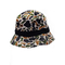 O chapéu 100%, logotipo da cubeta da sarja do algodão da forma imprimiu o chapéu da cubeta do Snapback