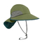 Chapéu exterior de Boonie da grande borda larga verde para a atividade do verão das senhoras