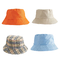 O chapéu alaranjado personalizado da cubeta da juventude, cor sólida exalou chapéus urbanos da cubeta