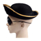 Chapéu preto decorativo do pirata de Dia das Bruxas, crânio funky original dos chapéus do festival modelado