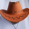 Chapéu exterior de Boonie do vaqueiro da camurça da criança e do adulto, chapéus relativos à promoção impermeáveis da cubeta