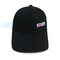 Borracha preta contínua feita sob encomenda chapéu impresso dos bonés de beisebol para meninos e meninas