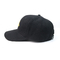 Cor preta unisex chapéus de basebol bordados da juventude/chapéus do Snapback do painel projeto 6 da forma