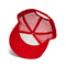 Boné de beisebol vermelho unisex da malha da forma para o verão com o logotipo liso do bordado