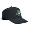 Headwear adulto do preto do remendo do bordado da sublimação dos chapéus de basebol da forma