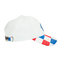 Chapéu do paizinho do painel do branco 6/logotipo feito sob encomenda do bordado que imprime o tampão do esporte do basebol da cubeta do metal de Bill