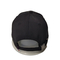 Chapéus lisos do golfe do algodão dos esportes exteriores da forma do boné de beisebol do preto da cor