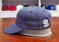 Os chapéus azuis do paizinho dos esportes da tela seca rápida Metal bonés de beisebol do vintage da curvatura/homens