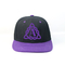 Do logotipo feito sob encomenda liso dos chapéus do Snapback da borda dos adultos tampão liso de Bill com curvatura plástica