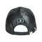 Chapéus materiais de couro pretos confortáveis do paizinho dos esportes com curvatura do metal
