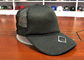 Placa preta personalizada Mesh Trucker Hats da parte traseira da espuma de 5 painéis