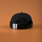 Tampões rolados bordados de alta qualidade, tampões plásticos personalizados do estivador da curvatura, chapéus sem borda pretos lavados