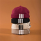Tampões rolados bordados de alta qualidade, tampões plásticos personalizados do estivador da curvatura, chapéus sem borda pretos lavados