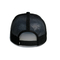 Remendos feitos sob encomenda pretos Logo Hip Hop Trucker Cap de Mesh Flat Brim Snapback Hats do verão