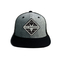 Remendos feitos sob encomenda pretos Logo Hip Hop Trucker Cap de Mesh Flat Brim Snapback Hats do verão