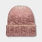 chapéu grosso flexível exterior do inverno da cor do inclinação da tintura de Beanie Hats For Girl Tie da malha de 56cm
