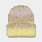 chapéu grosso flexível exterior do inverno da cor do inclinação da tintura de Beanie Hats For Girl Tie da malha de 56cm