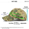 Chapéu militar da pesca da borda da curva do boné de beisebol do exército ajustável unisex retro da camuflagem