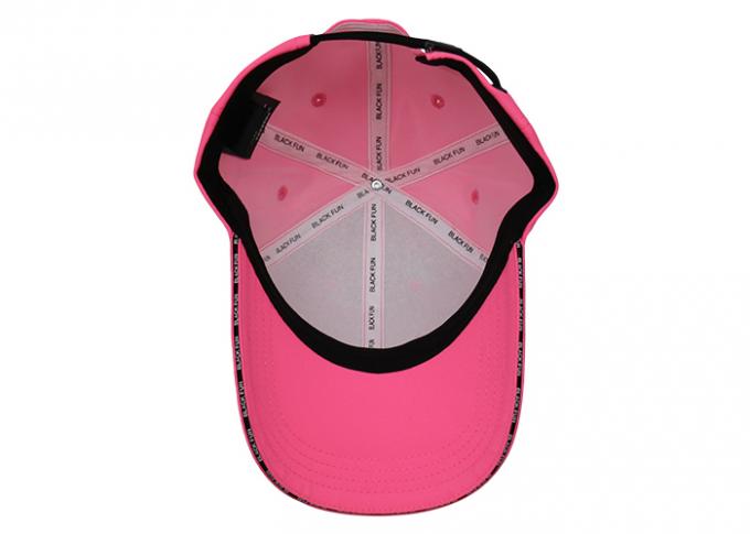Chapéu running do tampão do tênis relaxado alto cor-de-rosa ajustável simples feito sob encomenda dos esportes