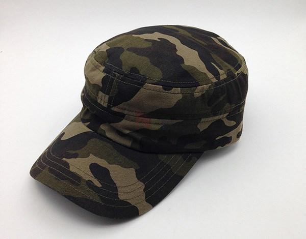 Camufle o bordado 100% militar dos chapéus 3d do algodão do tampão do cadete cabido