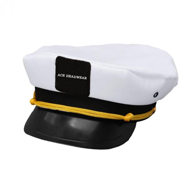 Capitão feito sob encomenda branco relativo à promoção Marinheiro Chapéu Vazio capitão chapéu