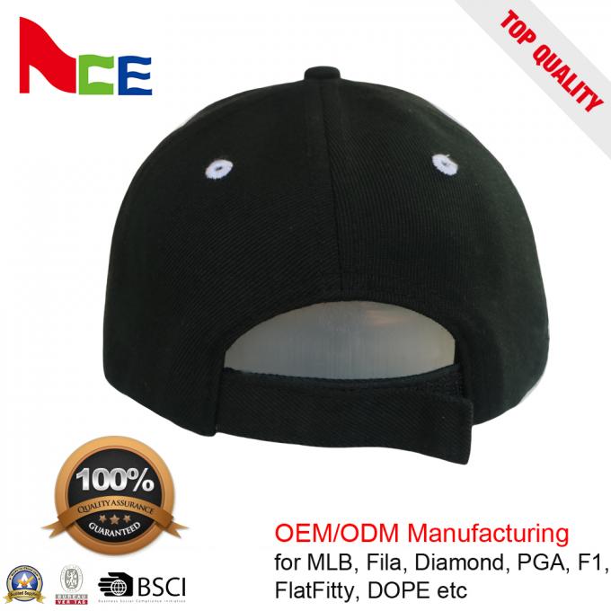 6 de alta qualidade almofadam chapéus por atacado acrílicos pretos do snapback do chapéu