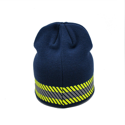 Logo Polyester Knit Beanie Hats feito sob encomenda para a circunferência ocasional das ocasiões 58CM