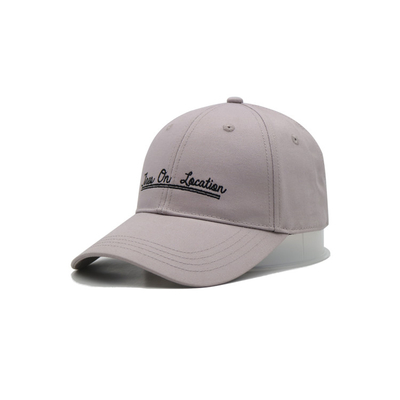 BSCI 6 Painel Curva Borda Algodão Gorras Baseball Cap Simples bordado Logotipo estruturado chapéu de pai