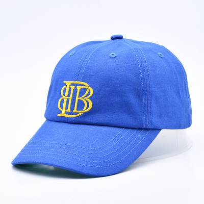 Logotipo bordado personalizado Capuz de beisebol de 6 painéis não estruturado com visor curvo